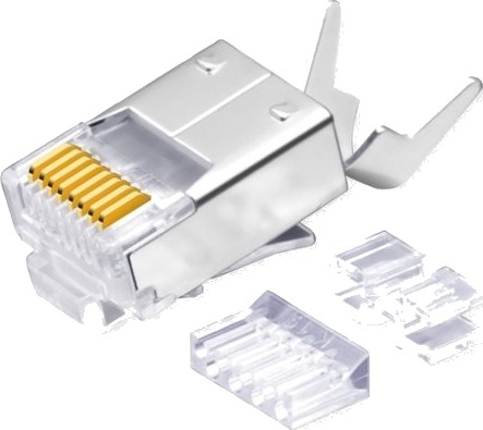 Roline 21.17.3095 Rj 45 Gjennomsiktig Hankjønn Rett Cat6e S/Utp Stp 