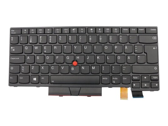 Lenovo Lite-On - erstatningstastatur for bærbar PC - med Trackpoint - QWERTY - Finsk
