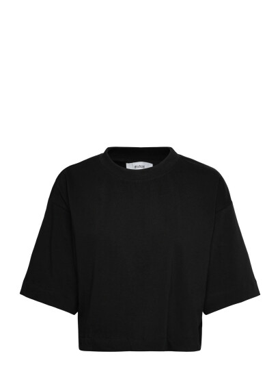 Minus Msgamma Cropped Gots T-Shirt - Black - XS Minus Msgamma Cropped Gots T-Shirt - Black - XS