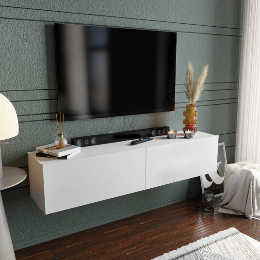 Rinorea Tv-benk 159,7x34,1 cm - Hvit Rinorea Tv-benk 159,7x34,1 cm - Hvit