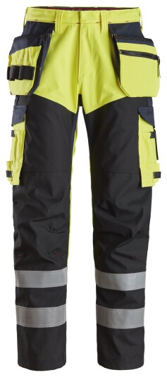 Snickers Workwear 6265 Arbeidsbukse varsel, gul/marineblå 48, Klær