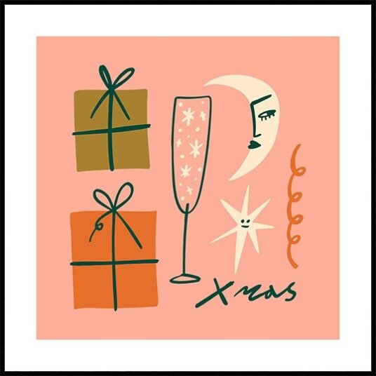 Happychristmasno11 Plakat Plakat / 30x30cm