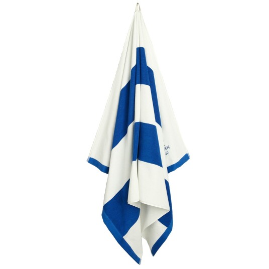 Gant Home Bold Stripe Strandhåndkle 100x180 cm Rich Blue