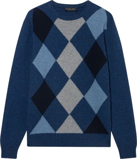 Brooks Brothers, Herre, Strikkevarer, Flerfarget, 3XL,