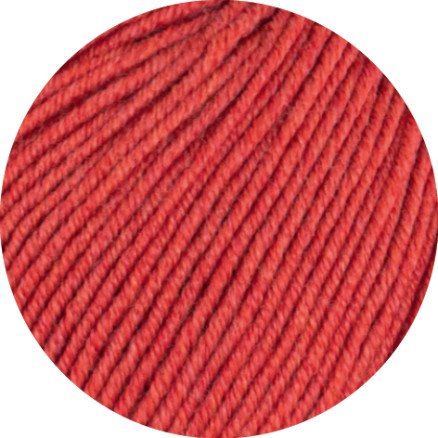 Lana Grossa Cool Wool Melange Garn 428 Rød Melange