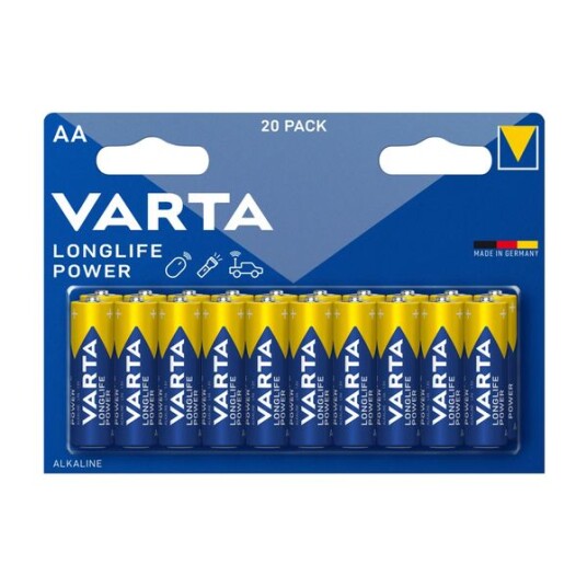 Varta AA batteri Longlife Power 1 pakke 20 stk.