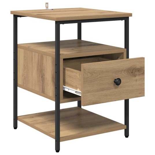  Nattbordskap 2 pcs artisan eik 40 x 42 x 56 cm Konstruert tre