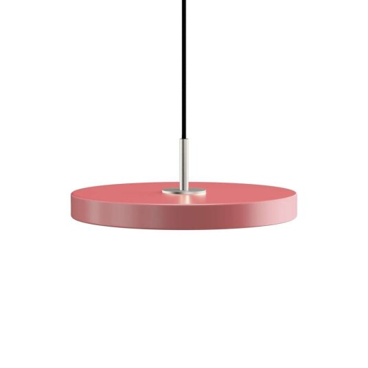 UMAGE - Asteria Pendel Mini Rose/Steel Top - Lampemesteren