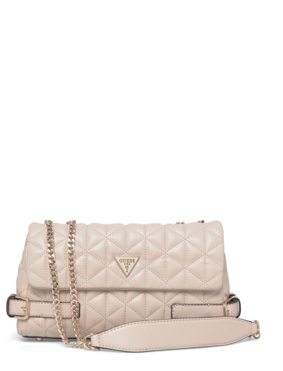 GUESS Paisleigh Cnvrtble Xbody Flap Beige ONE SIZE
