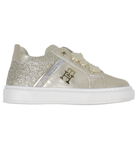 Tommy Hilfiger Sko Lace Opp Sneaker Platina 25 Sko Metallic
