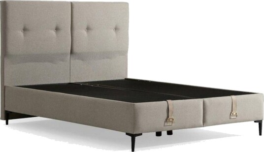 Dobbelseng Base & Hodegavl Badena Beige 140 x 40 x 200 cm