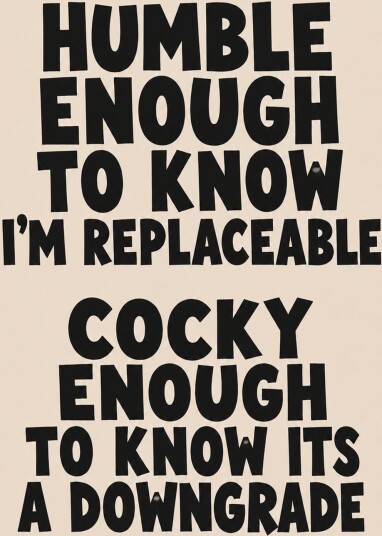 Poster Humble Enough Quote Poster Humble Enough Quote