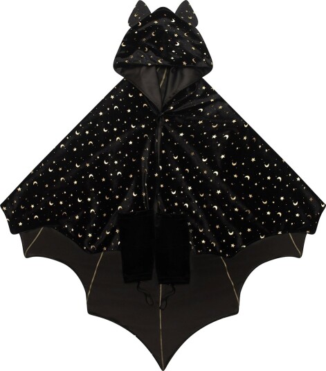 Mimi & Lula Cape - Black Bat Halloween - Black - ONE SIZE Mimi & Lula Cape - Black Bat Halloween - Black - ONE SIZE