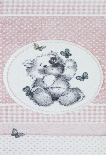 Barneteppe Atlas Teddybear rosa StĂžrrelse: 80 x 150 cm Barneteppe Atlas Teddybear rosa StĂžrrelse: 80 x 150 cm