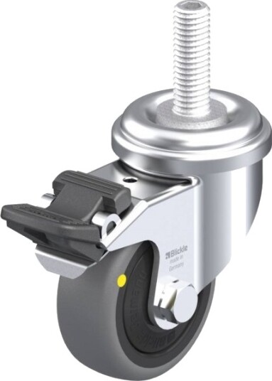 Blickle 639088 Lra-Tpa 50Kf-Fi-Els-Gs10 Styrehjul Med Brems Hjuldiameter 50 Mm Bæreevne (Maks.) 30 Kg 1 Stk