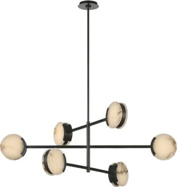 Melange 48" Multi Positional Chandelier Bronze