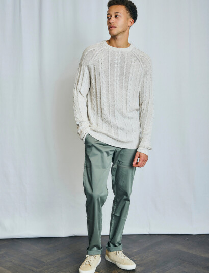 Bruun & Stengade Bs Odale Regular Fit Knitwear - Cream - XXL