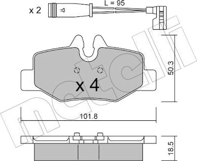 METELLI 22 0576 0K Bremseklosser