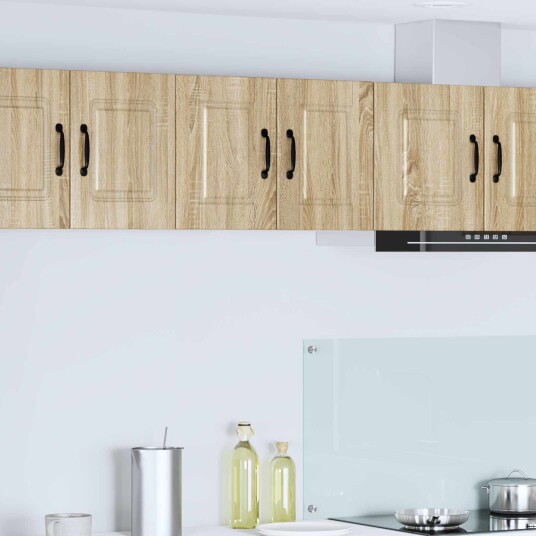 vidaXL Veggskap PORTO 2 pcs Sonoma eik 30 x 31 x 40 cm Konstruert tre
