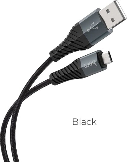 Usb-Kabel Partner Tele.Com Usb-A Til Microusb 1 M Svart