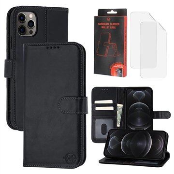 MyTPhone iPhone 12/12 Pro CardMate lommebokveske i lær   svart