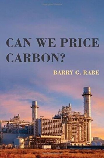 Can We Price Carbon? Av Barry G. (University Of Michigan) Rabe