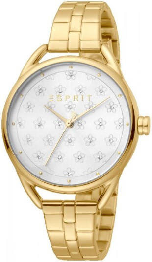 Esprit Dameklokke ES1L177M0085 Sølvfarget/Gulltonet stål Ø36 mm