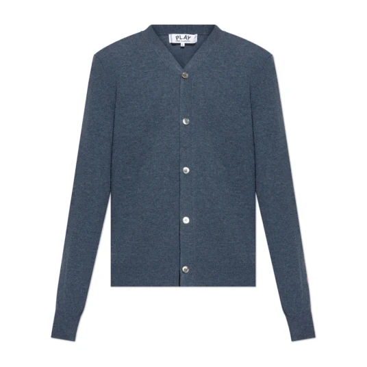Comme des Garçons Play, unisex, Strikkevarer, Blå, M, Comme des Garçons Play, unisex, Strikkevarer, Blå, M,
