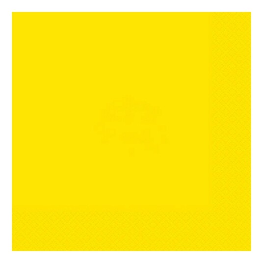 Gule Servietter  Små Neon Yellow Pk/20 