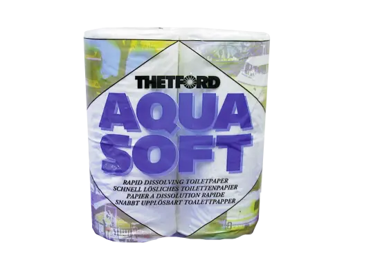 Aqua Soft - 4 ruller - Toalettpapir