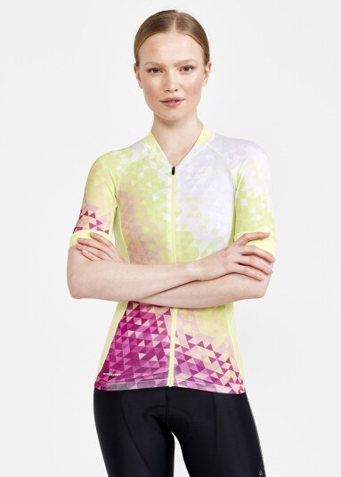 Craft Adv Endur Graphic Jersey W Multi-Giallo L Sykkeltrøye Kort Arm Craft Adv Endur Graphic Jersey W Multi-Giallo L Sykkeltrøye Kort Arm