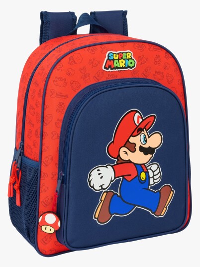 Super Mario Junior Ryggsekk 15l Trick Mørkeblå/rød