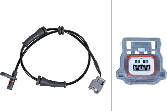 Sensor, ABS HELLA 6PU 358 252-281