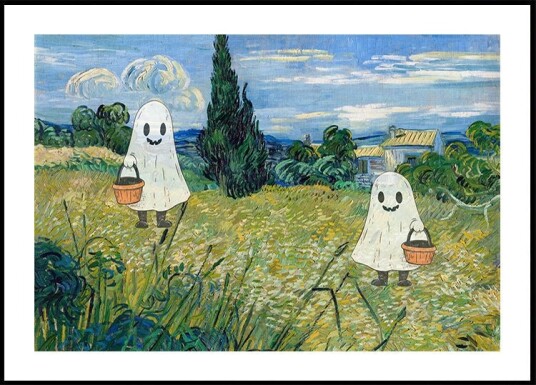 Halloween Landscape Poster Plakat / 70x100cm