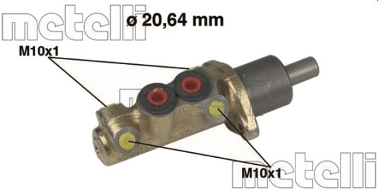 METELLI 05-0039 Hovedbremsesylinder