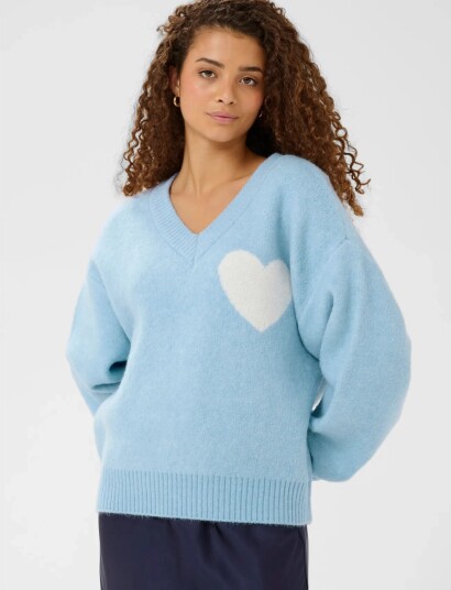 Saint Tropez Pariasz V Neck Pullover Blue XS