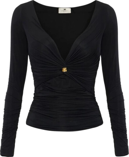Elisabetta Franchi Dame Bluser & Skjorter Svart XL,