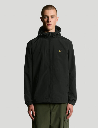 Lyle & Scott Zip Through Hooded Jacket - Black - XS Lyle & Scott Zip Through Hooded Jacket - Black - XS