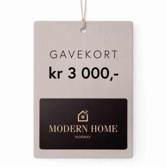 Modernhome Gavekort 3000 kroner Brun