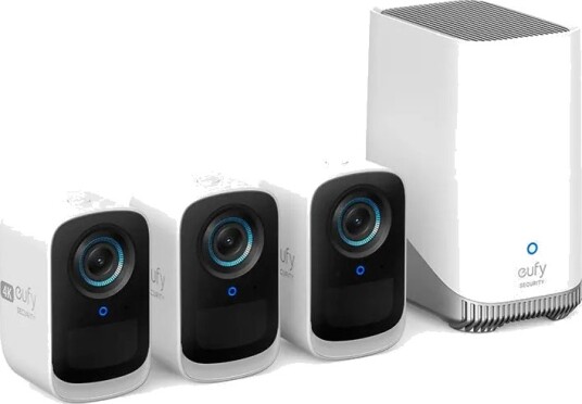 Eufy T8882321 eufyCam 3C 4K Overvåkningskamera (3-pakke) Eufy T8882321 eufyCam 3C 4K Overvåkningskamera (3-pakke)