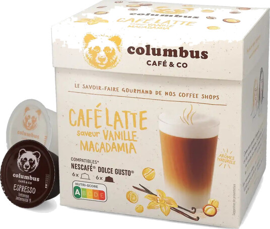 Columbus | Vanilla Macadamia Latte 12 kapsler til Dolce Gusto