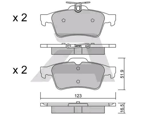 Bremseklosser AISIN BPCI 2002 Bremseklosser AISIN BPCI 2002