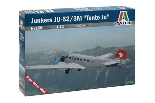 Italeri Junkers JU-52 3M Modellfly Byggesett 1:72 'Tante Ju'