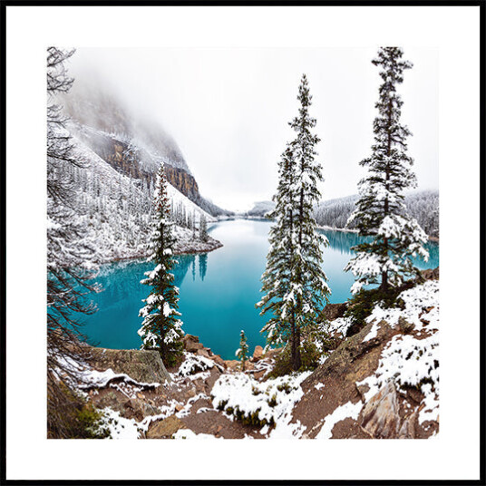 Snow at Moraine Plakat Plakat / 40x40cm Snow at Moraine Plakat Plakat / 40x40cm