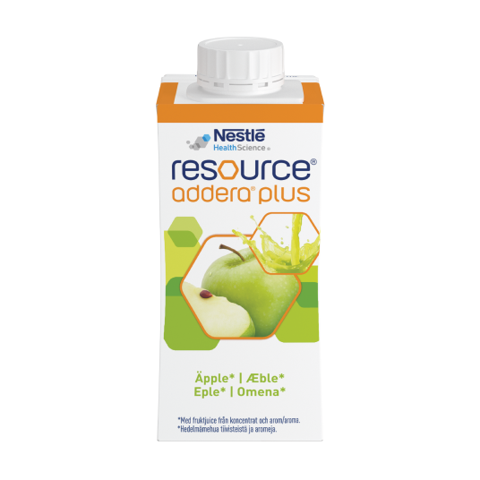 Resource Addera plus næringstilskudd Eple 200 ml