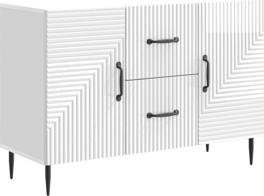 Serviesskap Høgglans hvit 89 x 34,5 x 60 cm Konstruert tre Serviesskap Høgglans hvit 89 x 34,5 x 60 cm Konstruert tre