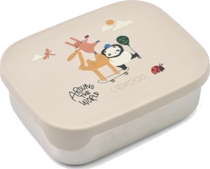 Liewood Arthur Printed Lunchbox - Beige - ONE SIZE x 17 Liewood Arthur Printed Lunchbox - Beige - ONE SIZE x 17