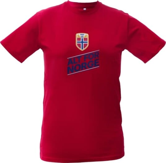 NOR T skjorte ALT FOR NORGE   Rød XL
