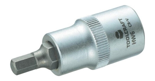 Toolcraft 816156 Unbrako Topnøgle-Bit-Indsats 6 Mm 1/2 (12,5 Mm)