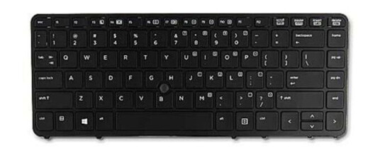HP Keyboard Germany) - Brbart tastatur - til utskifting - Svart